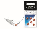 Jenzi Tungsten Perlen 3,3mm 6St. round fluo orange