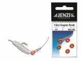 Jenzi Tungsten Perlen 4mm 5St. round fluo orange