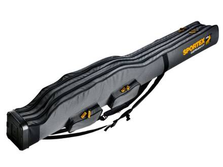 Sportex Tasche 2 Fächer für 2-4 montierte Ruten+Schirm+Tooltaschen 190 cm