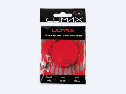 Climax Ultra Flexsteel Leader 1x19 15kg 30cm 2pc