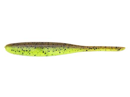 Keitech Shad Impact 4" (11 cm) Green Pumpkin / Chartreuse
