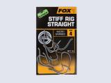 Fox Edges Stiff Rig Straight Hooks Größe 6