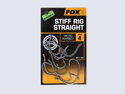 Fox Edges Stiff Rig Straight Hooks Größe 8