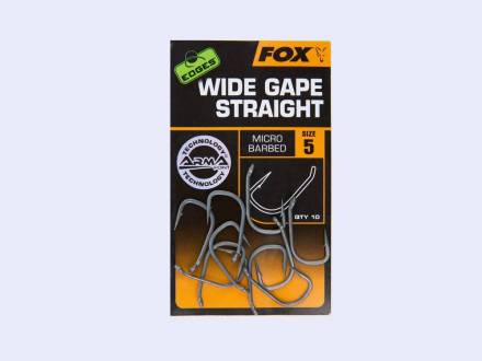 Fox Edges Wide Gape Straight Hooks