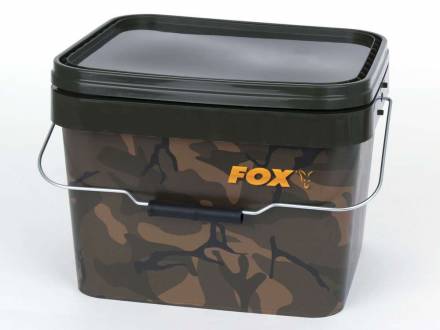 Fox Camo Square Carp Buckets 10 Liter