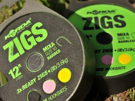 Korda Ready Tied Zig Rigs 10 / 300 cm / Size 10