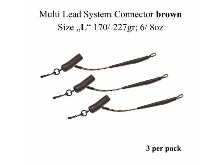 Poseidon Multi Lead System Connector Brown Size "L" 170/ 227gr; 6/ 8oz