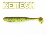 Keitech Easy Shiner 4 (10 cm) Green Pumpkin / Chartreuse