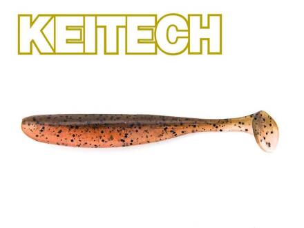 Keitech Easy Shiner 4 (10 cm) Green Pumpkin Fire
