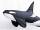 Gaby Orca, Killer Whale / Killwal Schwertwal Giant 118cm