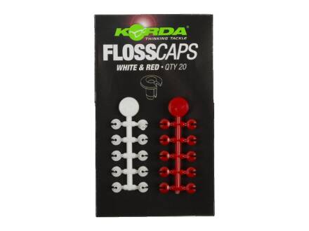 Korda Floss Caps White / Red