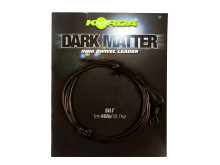 Korda Dark Matter Ring Swivel Leader Silt 1,0 m