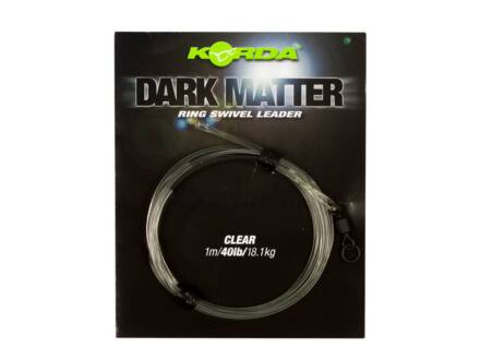 Korda Dark Matter Ring Swivel Leader Clear 1,0 m