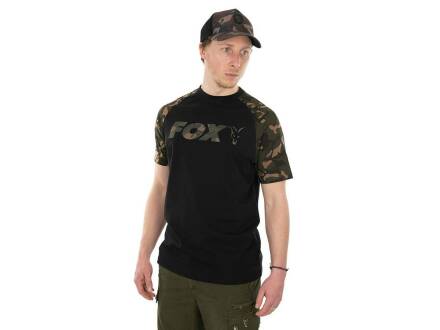 Fox Black/Camo Raglan T-Shirt Medium