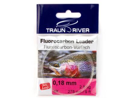 Traun River konisches Fluorocarbon Vorfach 9ft.
