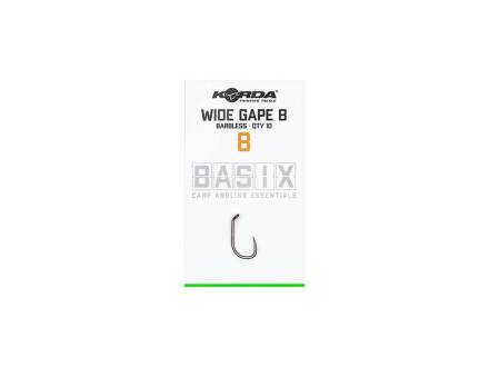 Korda Basix Wide Gape Barbless 8