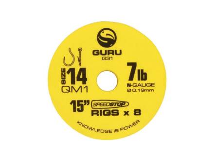 Guru QM1 Speed Stop Ready Rigs 15"  38 cm - 10 QM1 - 9lb/0,22mm