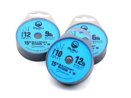 Guru QM1 Bayonet Ready Rigs 15"  38 cm - 12 QM1 - 9lb/0,22mm