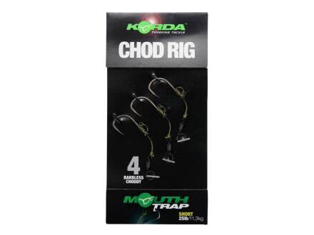Korda Chod Rig Short Barbless 2,5 cm Size 4 barbless