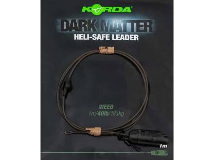 Korda Dark Matter Leader Heli Safe 40lb 1m Weed