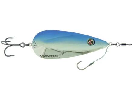 River2Sea Worldwide Spoon 100 10cm 28g Chrome Blue