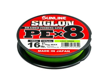 Sunline Siglon PE X8 Hellgrün 10lb / 0,132mm / 4,5kg