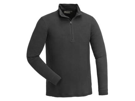 Pinewood Abisko Merino Base Half Zip Smoke Black