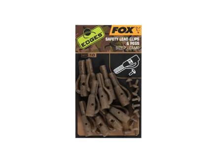 Fox Edges Camo Size 7 Lead Clip + Pegs