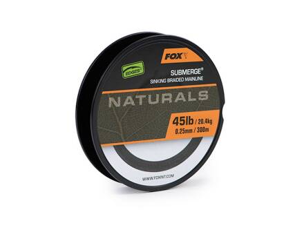 Fox EDGES Naturals Submerge Braid 300m 0.25mm 45lb/20.4kg