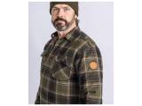 PINEWOOD® FINNVEDEN GEFÜTTERTES KARO FLANELLHEMD - Mossgreen Black