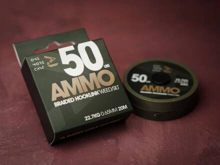 One More Cast AMMO Braided Hooklink Weed/Silt 50lb