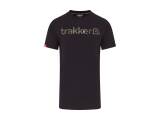 Trakker CR Logo T-Shirt Black Camo - Medium