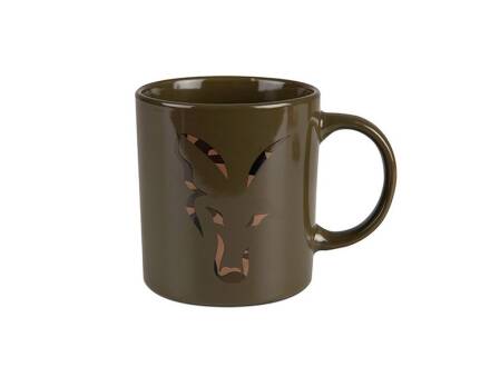 Fox Green and Camo Head Ceramic Mug