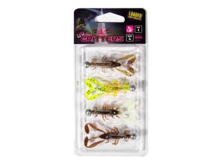 Fox Rage UV Micro Critter 5cm x 4pcs Loaded 3g