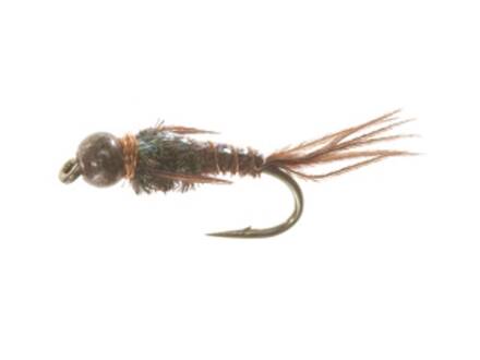 Unique Flies BEAD HEAD FLASHBACK PT BROWN TMC #12