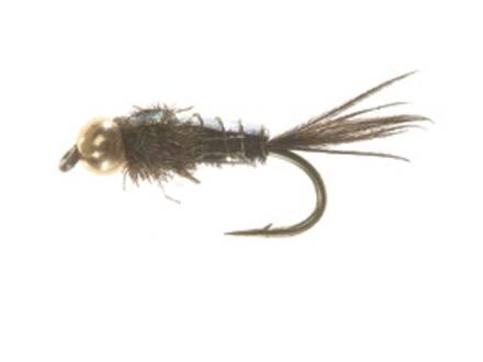 Unique Flies BEAD HEAD FLASHBACK PT OLIVE TMC 3761 #12