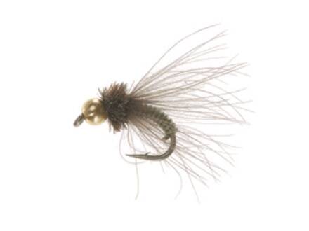 Unique Flies BH METALLIC CADDIS GREEN TMC 2457 #14