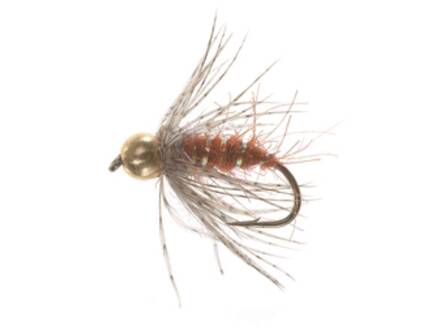 Unique Flies BH S. Lummes Puppa Brown/Orannge Daiichi 1180 #10
