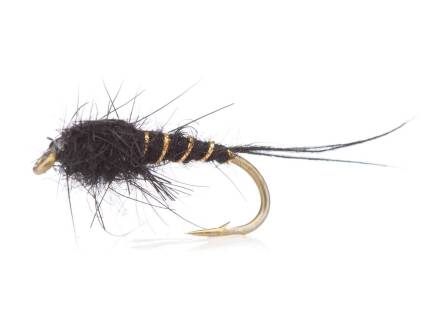 Unique Flies HARES EAR BLACK TMC 3761 #12