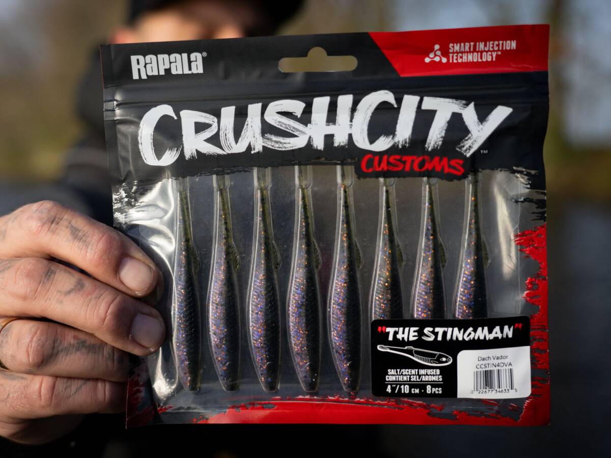 Leurre Souple Rapala CrushCity The Stingman - 10 Cm, Pour Pêche Au Dropshot Et Perche