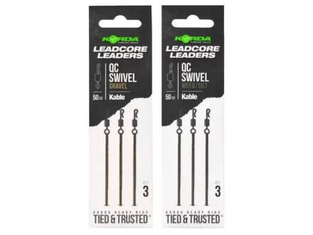 Korda Kable Leadcore Leader QC Swivel