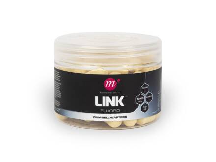 Mainline Fluoro Dumbell Wafters - 12 x 15mm - Link White