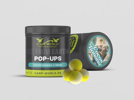 Carp World Not From Earth Pop Ups 15mm Cocos Banana White/Yellow