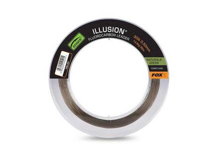 Fox Illusion Fluorocarbon Leader 30lb 13.6kg (0.50mm) x 50m - Naturals Green