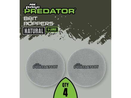 Fox Rage Predator Bait Poppers Natural X-Large 4 pcs