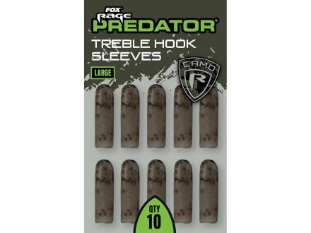 Fox Rage Predator Camo treble Hook Sleeves Large