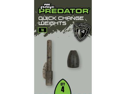 Fox Rage Predator Quick Change Weights 5g