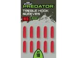 Fox Rage Predator Red Treble Hook Sleeves Medium