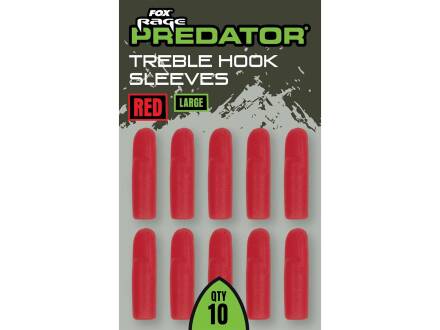 Fox Rage Predator Red Treble Hook Sleeves Large