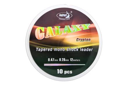 Katran Galaxy Crypton Tapered Leader 12MX 10pcs
